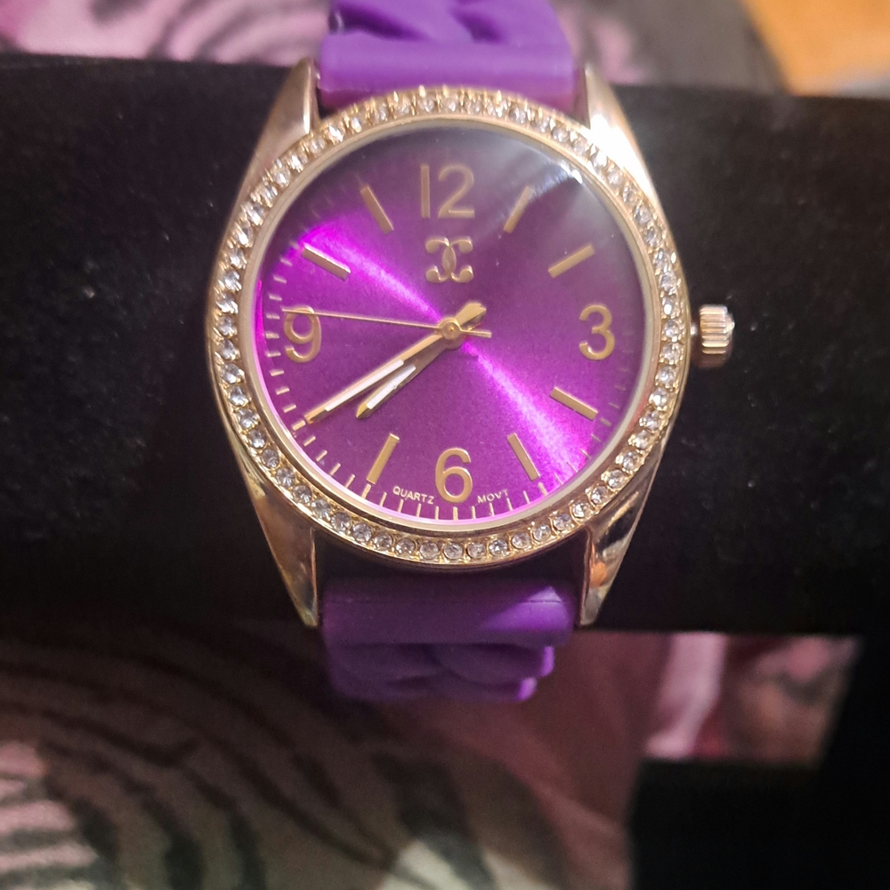 Purple and Gold Women's Watch